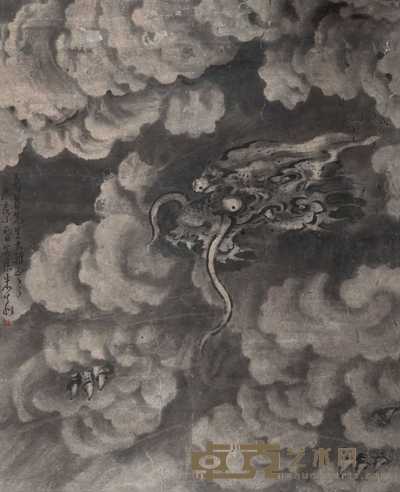 朱文候 1940年作 龙 镜心 108.5×88cm